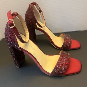 8.5 Betsy Johnson Ruby Red Slippers SB-RINA